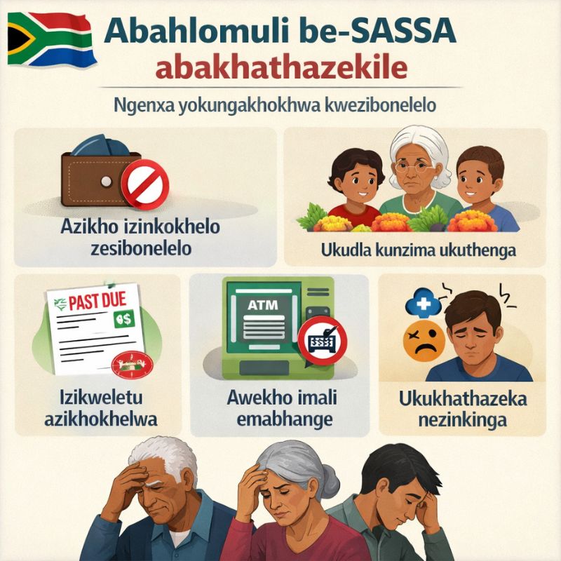 Abahlomuli be-SASSA abakhathazekile