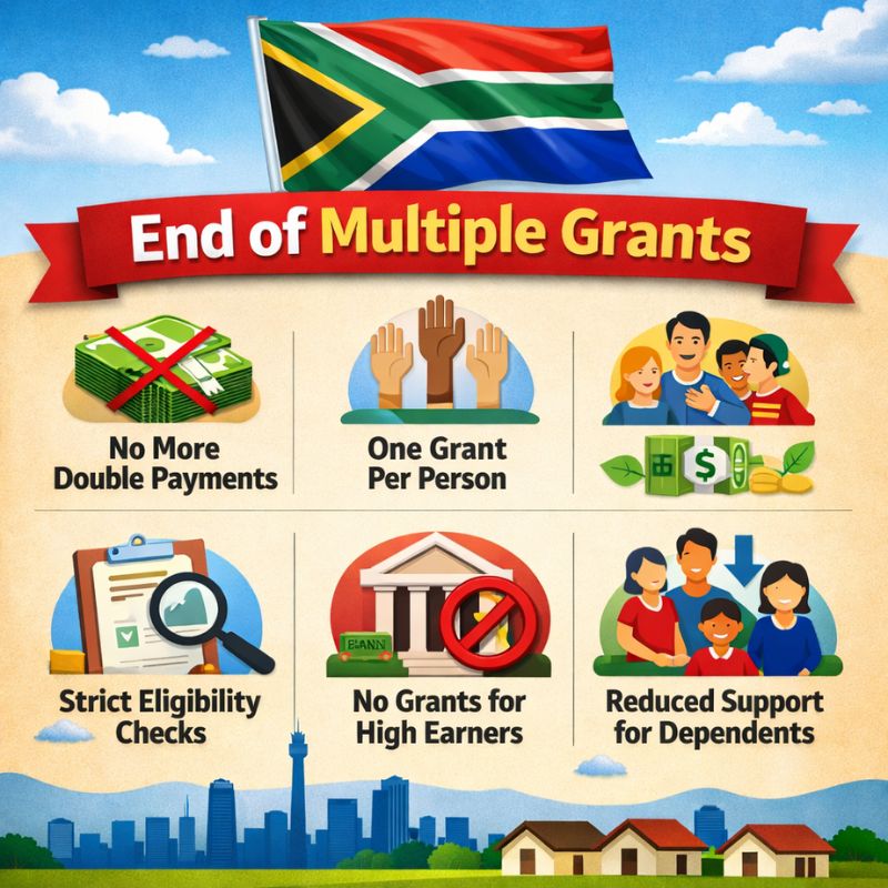 SASSA Confirms End Of Multiple Grants