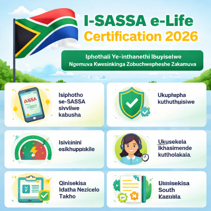 I-SASSA e-Life Certification 2026